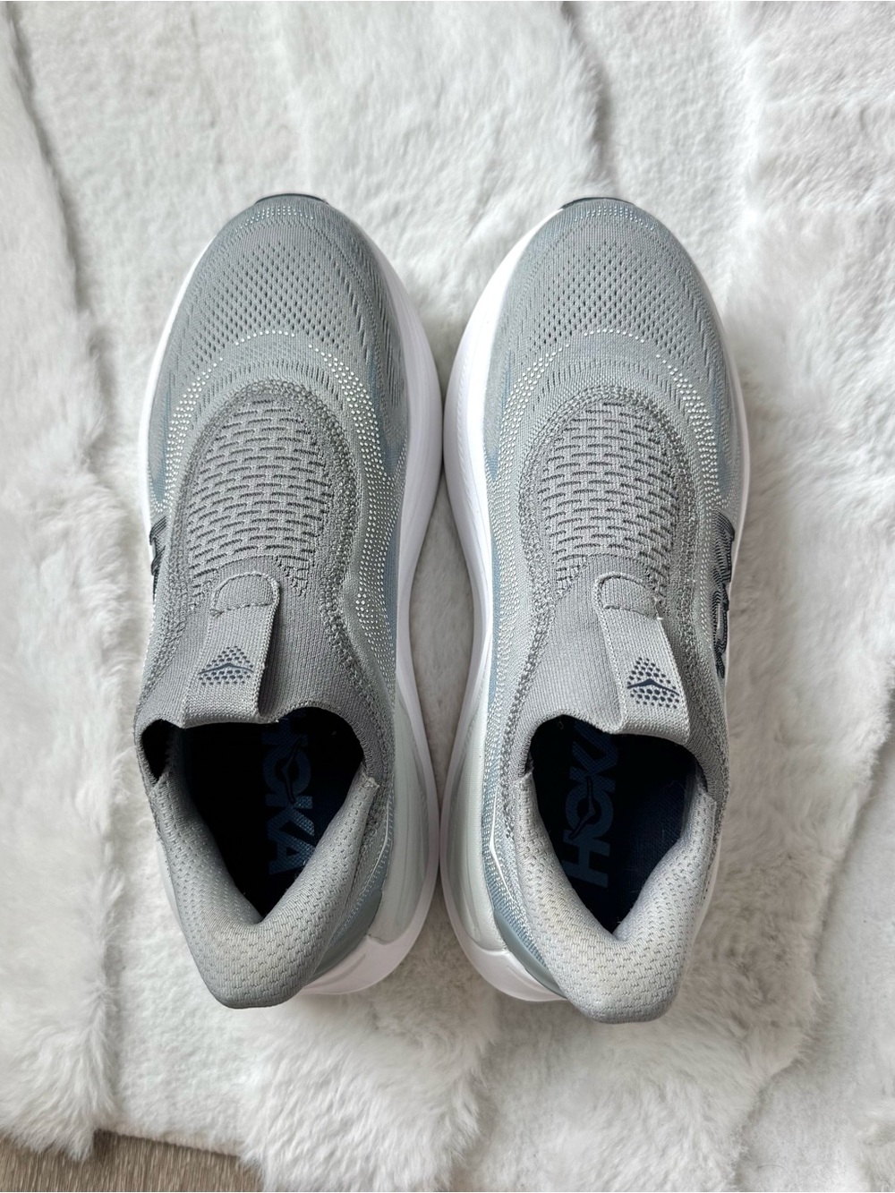 HOKA Men’s Skyward Laceless in Stardust / Stellar Grey 9D - Picture 3 of 8